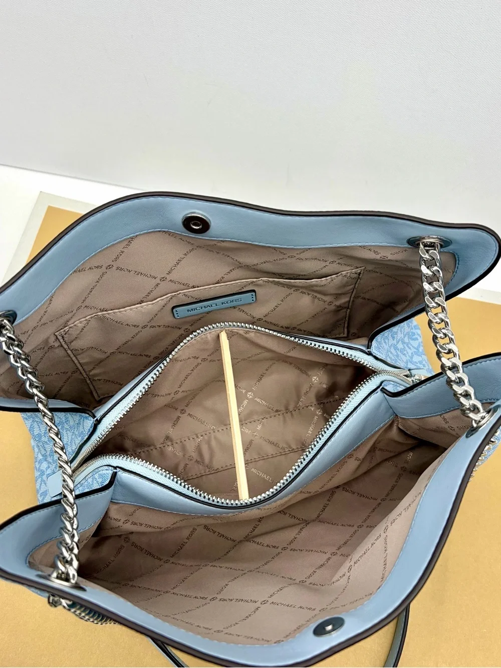 Michael Kors Christina Medium Signature Logo Shoulder Bag